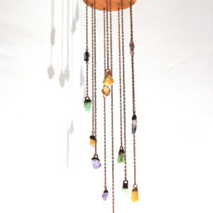 Amethyst ~ Fluorite ~ Calcite Gemstone Mobile // Amethyst Crystal Mobile