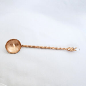 Copper Spoon with Quartz Crystal