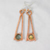 Labradorite and Copper Drop Earrings