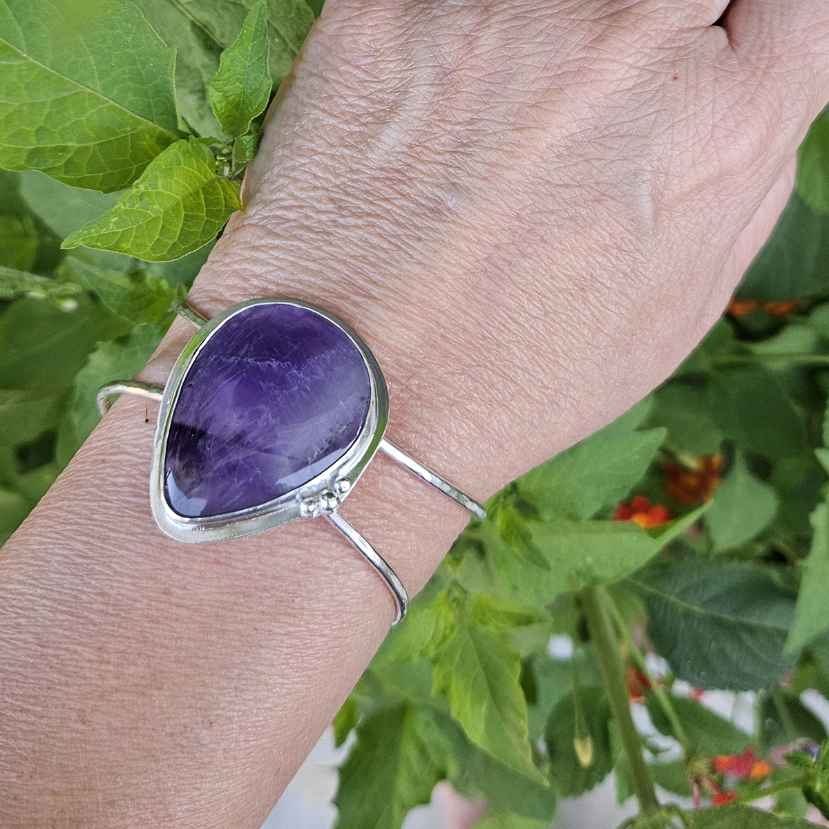 Amethyst Cuff Bracelet