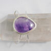 Amethyst Teardrop Cuff Bracelet set in Sterling Silver
