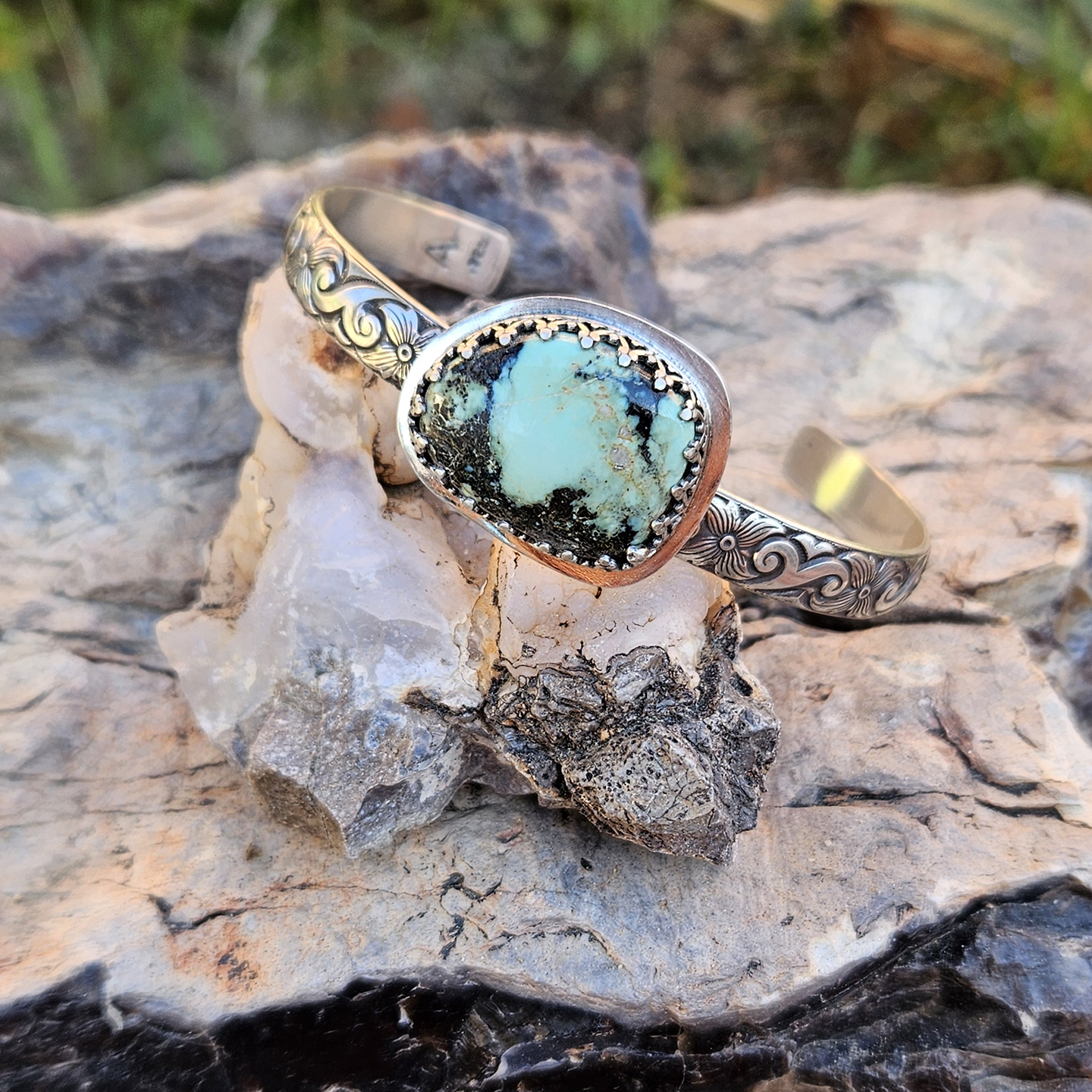 Turquoise and Sterling Silver Cuff Bracelet