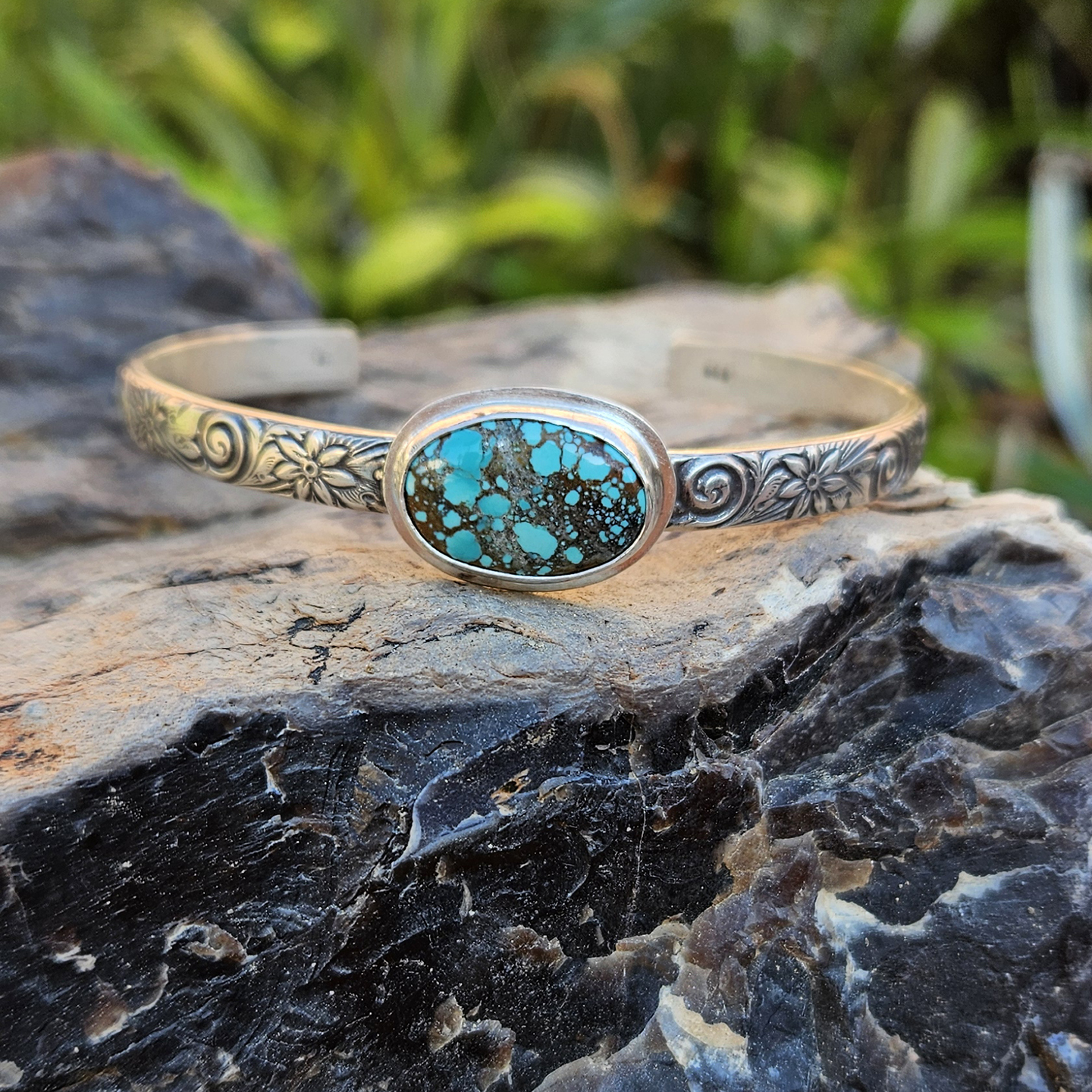 Number 8 Mine Turquoise Cuff Bracelet