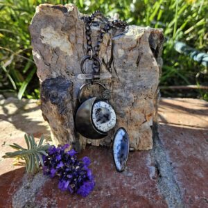 Winter Solstice Talisman: The Quiet Beauty of Frost // Electroformed Copper Necklace